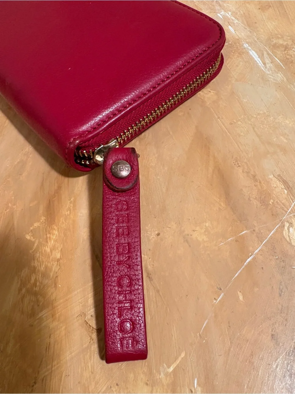 See By Chloe Red zip-around wallet